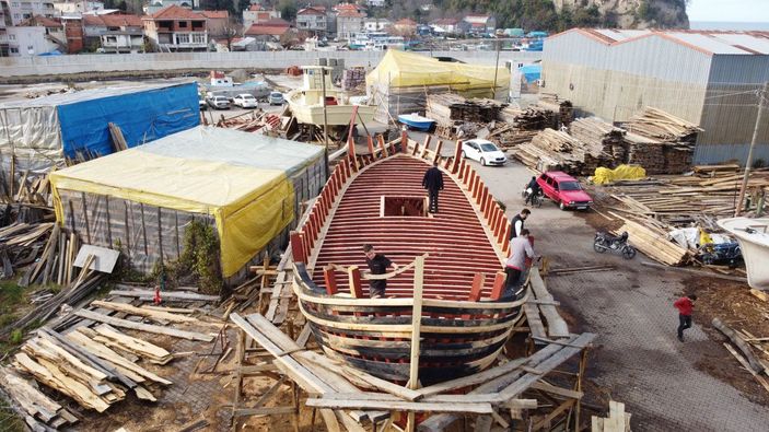 Osmanlı donanmasına gemi üretilen ilçede 50 yıl sonra çektirme tekne yapılıyor -3
