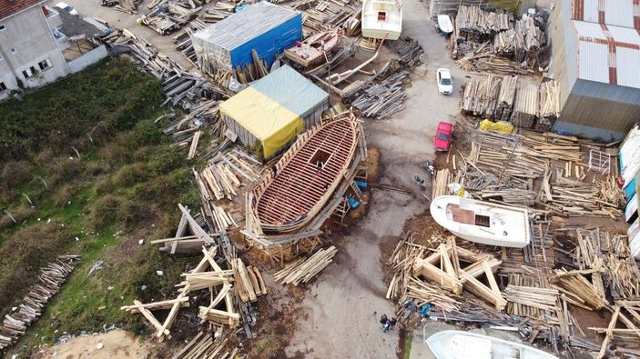 Osmanlı donanmasına gemi üretilen ilçede 50 yıl sonra çektirme tekne yapılıyor -1