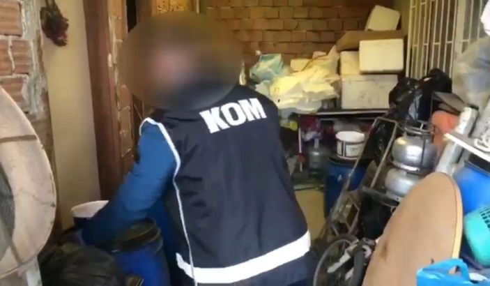 Tekirdağ'da 1 ton 270 litre sahte içki ele geçirildi