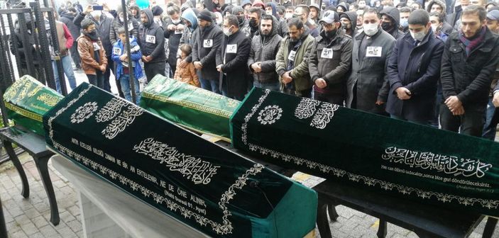 Esenyurt'ta yangında ölen 4 çocuk son yolculuğuna uğurlandı -9