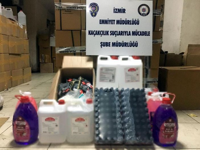 İzmir'de 6 ton sahte etil alkol ele geçirildi -1