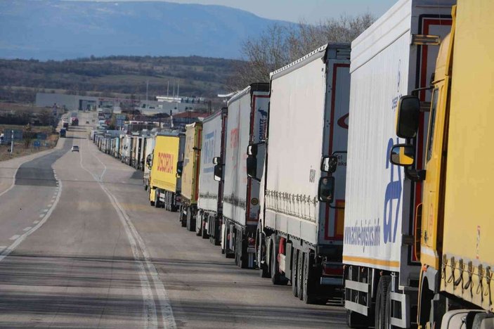 Bulgaristan sınırında 35 kilometrelik ihracat kuyruğu -15