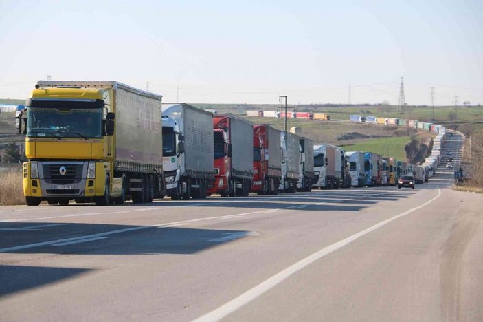 Bulgaristan sınırında 35 kilometrelik ihracat kuyruğu -3