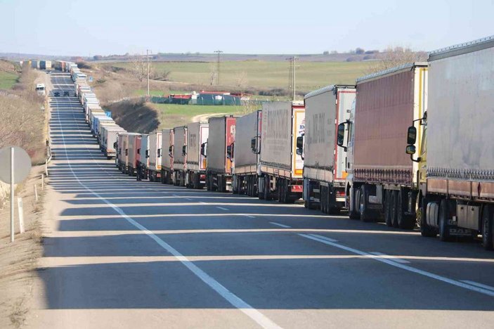 Bulgaristan sınırında 35 kilometrelik ihracat kuyruğu -13