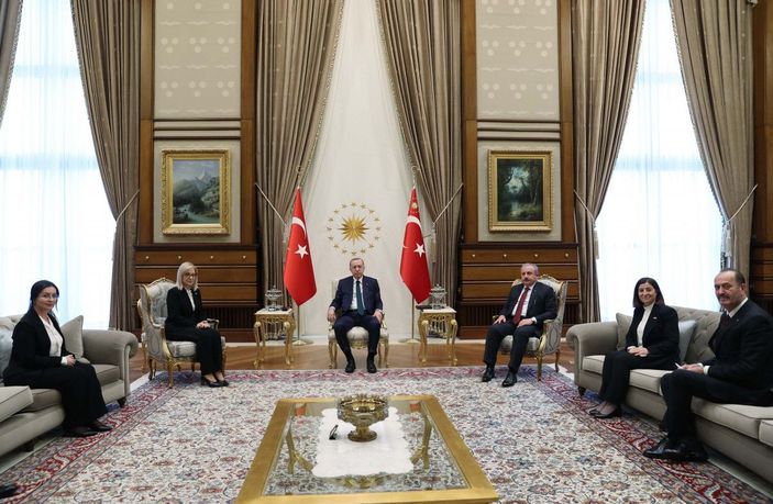 Cumhurbaşkanı Erdoğan, Arnavutluk Meclis Başkanı Nikolla'yı kabul etti -2