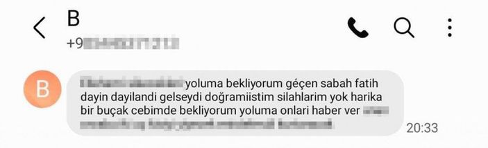 Polis memur, bıçakladığı kayınbiraderi için 'gelseydi doğramıştım' mesajı atmış -2