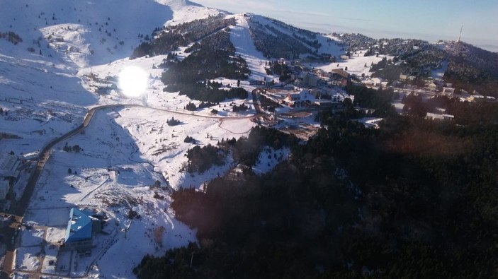 Uludağ'da jandarmadan helikopterli denetim -9