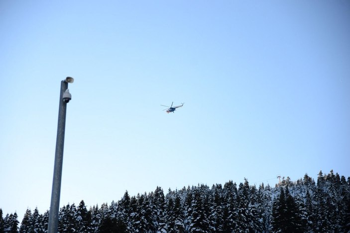 Uludağ'da jandarmadan helikopterli denetim -6