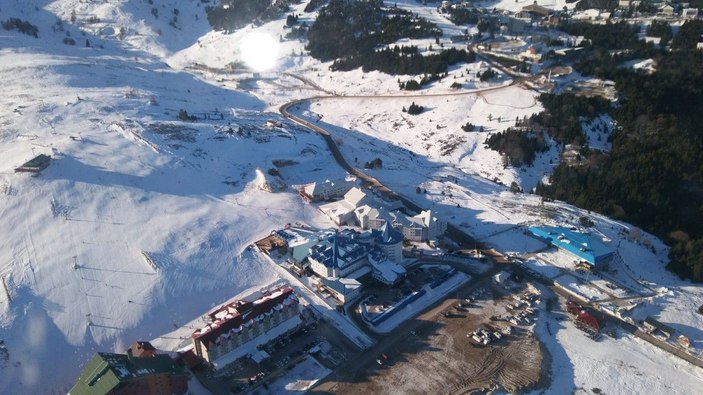 Uludağ'da jandarmadan helikopterli denetim -8