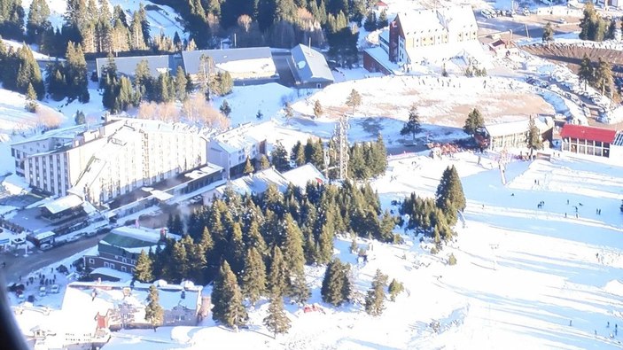 Uludağ'da jandarmadan helikopterli denetim -2