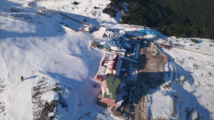 Uludağ'da jandarmadan helikopterli denetim -10