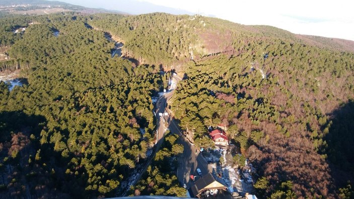 Uludağ'da jandarmadan helikopterli denetim -4