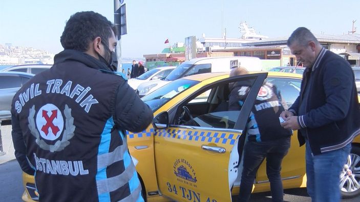 d Eminönü'nde denetime takılan taksici: Biz ihracat yapıyoruz -5
