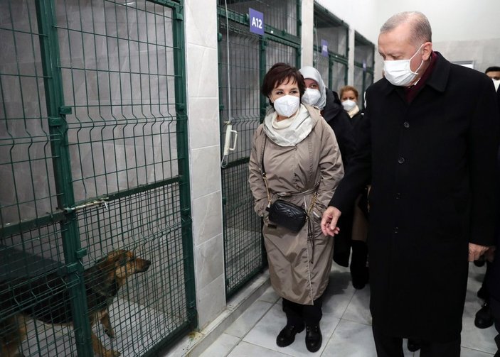 Fotoğraf Ek//Cumhurbaşkanı Erdoğan'ın Beykoz'da hayvan barınağı ziyareti -1