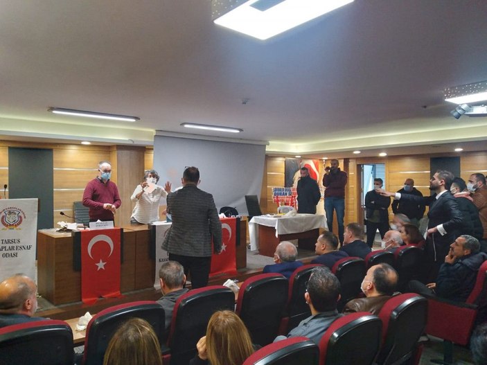 Tarsus'ta Kasaplar Odası seçiminde 'mükerrer oy' kavgası -4