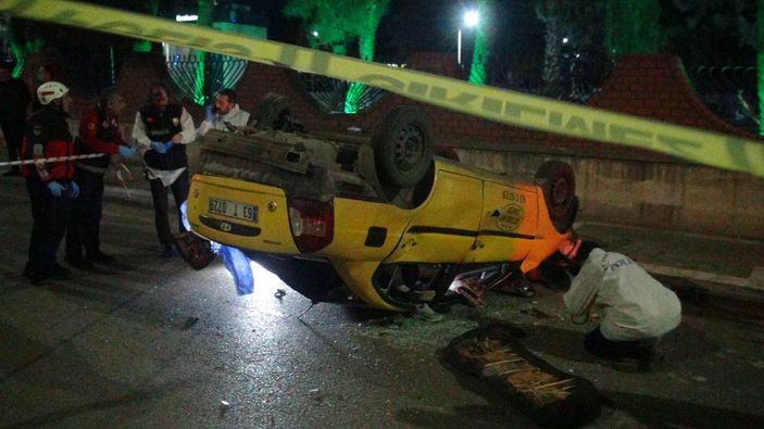 Şanlıurfa'da taksi takla attı: 1 ölü 6 yaralı