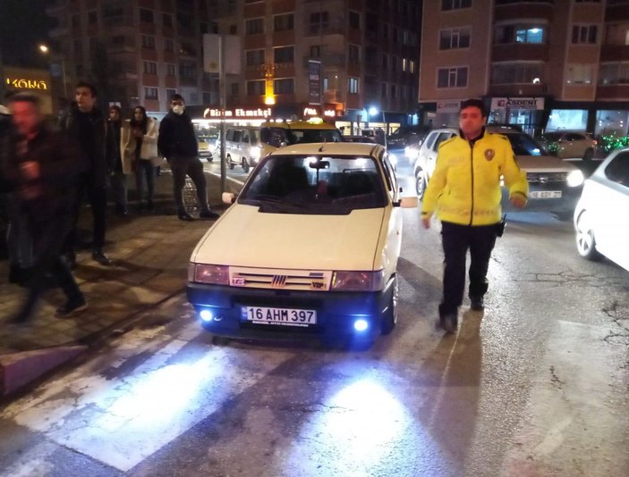 Bursa'da yayaya çarpıp polise direnen alkollü sürücü: Kralı gelsin araca binmiyorum