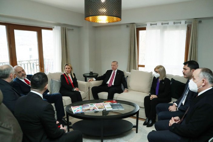 Cumhurbaşkanı Erdoğan Laç kentindeki TOKİ konutlarını ziyaret etti -3
