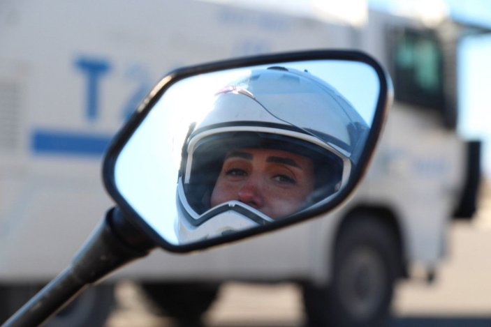 İkiz çocuk annesi Dilek, Diyarbakır'ın tek kadın ‘Motosikletli Şahin’ polisi -5