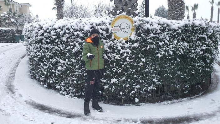 Antalya’ya 29 yıl sonra kar yağdı -7