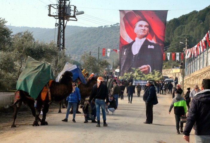 Deve güreşi festivali renkli görüntülere sahne oldu -6