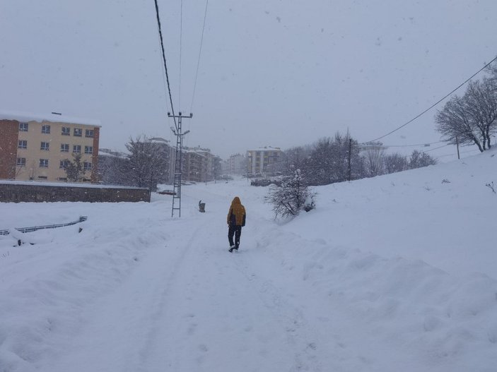 Tunceli’de kar etkili oldu; okullar yarım gün tatil edildi -2