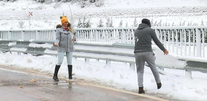 İzmir'de kar yağışı; Sabuncubeli Geçidi'nde önlem alındı -2
