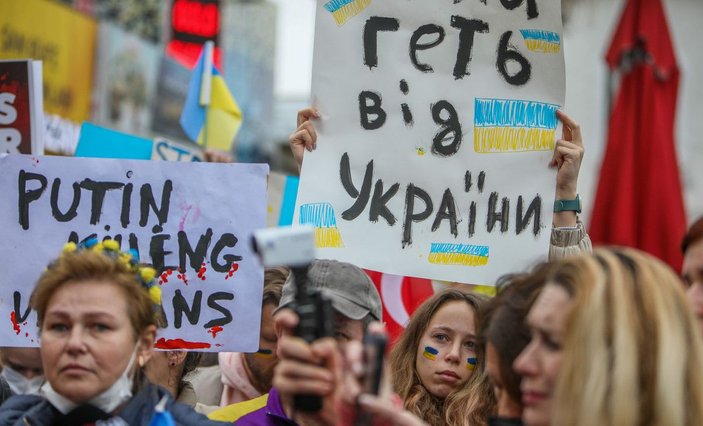 Antalya'daki Ukraynalılardan Rusya'ya tepki -4