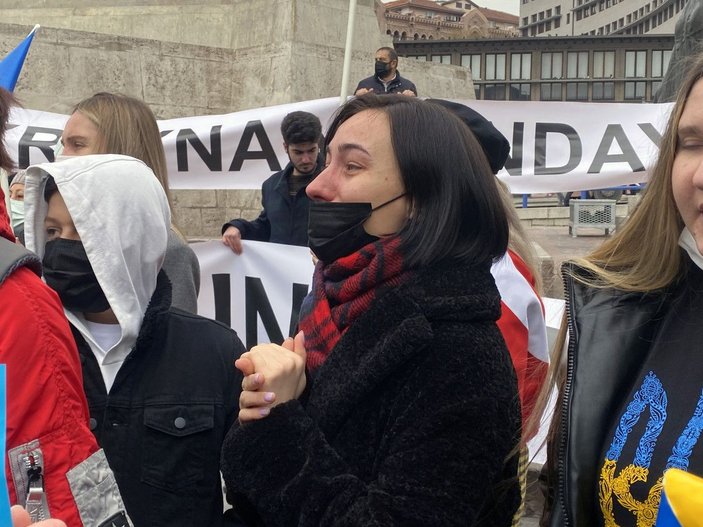 Ankara'da yaşayan Ukraynalılardan 'Rusya' protestosu -6