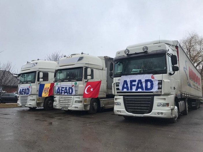 AFAD'ın 8 TIR'lık insani yardımı, Ukrayna ve Moldova'da -1