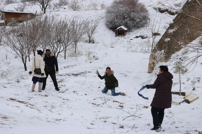 Kapadokya beyaza büründü -8