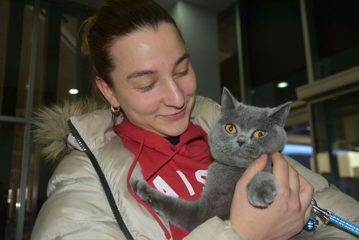 Ukrayna'dan tahliye edilen öğrenciler, evcil hayvanlarıyla birlikte geldi -2