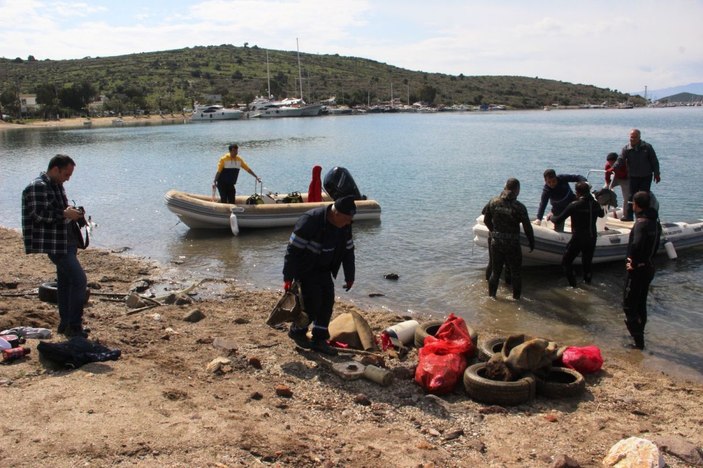 Bodrum’da deniz pırıl pırıl oldu -7