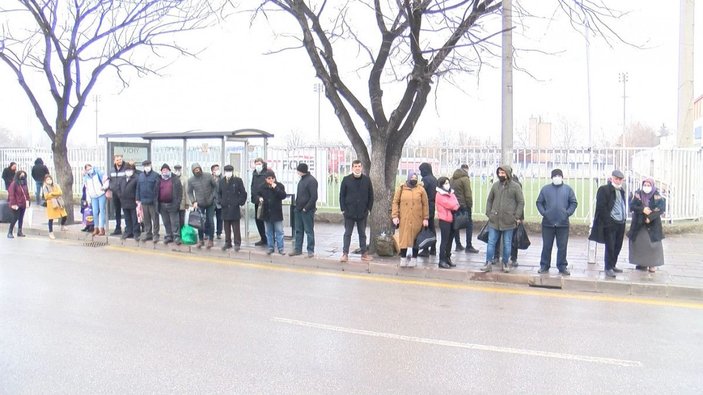Ankara'da özel halk otobüsü esnafı kontak kapattı -5