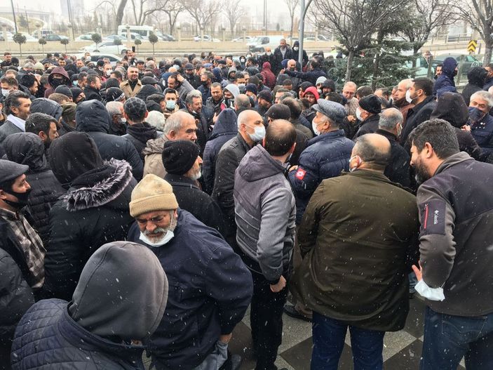 Ankara'da özel halk otobüsü esnafı kontak kapattı -6