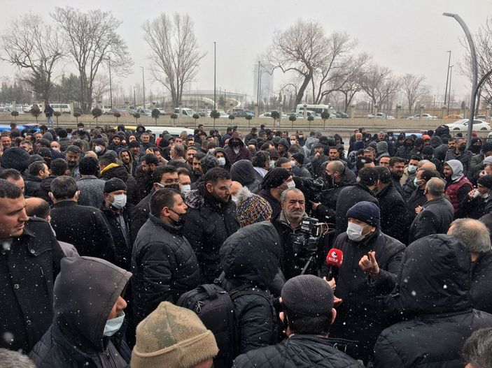 Ankara'da özel halk otobüsü esnafı kontak kapattı -7