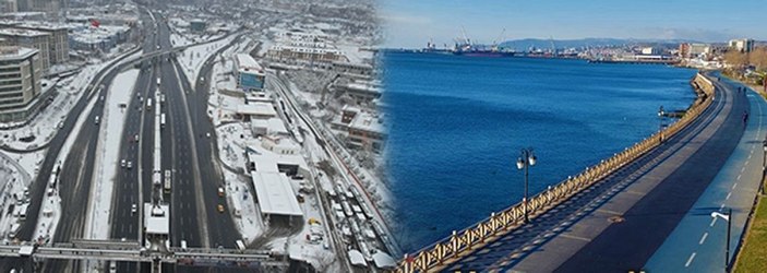 İstanbul’da kar Tekirdağ’da güneş -1
