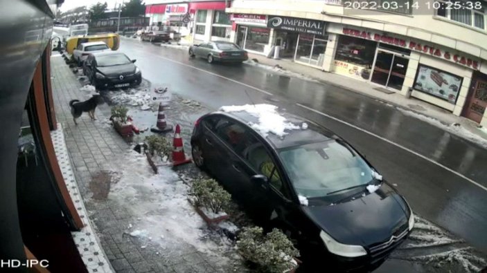 Sarıyer'de taksi kazası kamerada -2