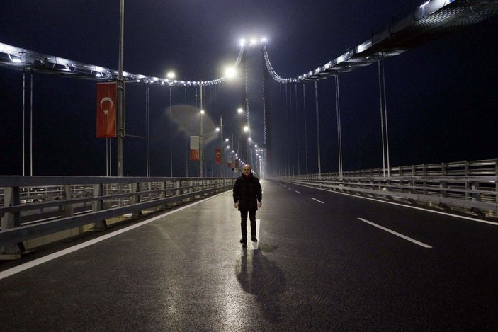 Bakan Karaismailoğlu, gün doğumunu 1915 Çanakkale Köprüsü'nde karşıladı -4