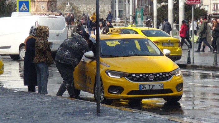 Taksicilerin kar fırsatçılığı -6