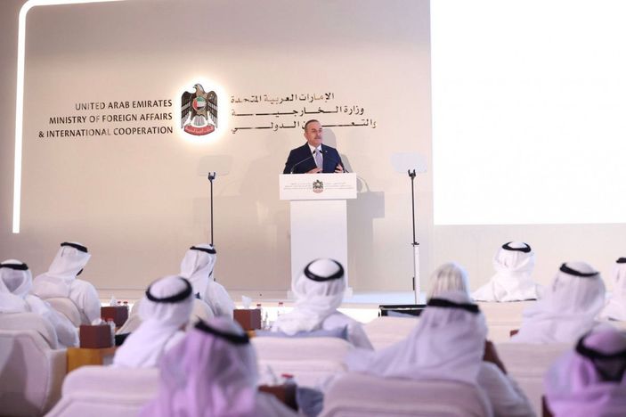 Bakan Çavuşoğlu, BAE Büyükelçiler Forumu’na hitap etti -1