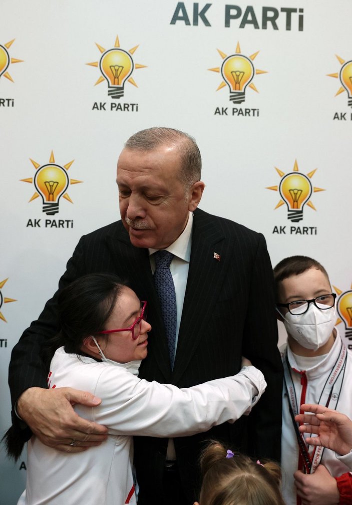 Cumhurbaşkanı Erdoğan, özel gereksinimli sporcularla bir araya geldi -2