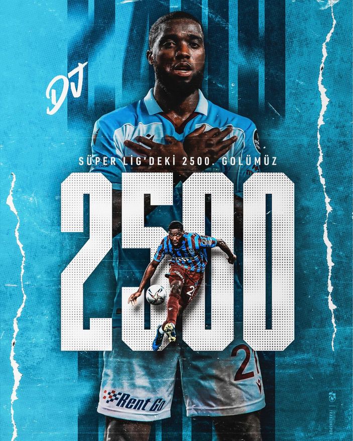 Trabzonspor'dan Djaniny'e 2500. gol kutlaması