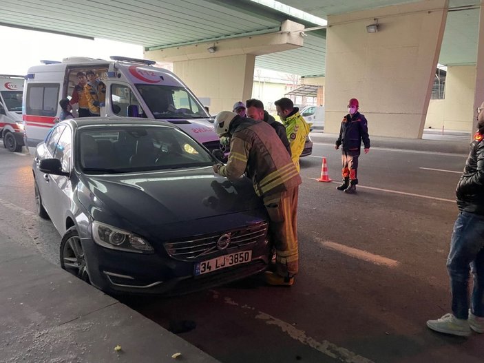 Polis aracı takla attı: 2 polis yaralı -2