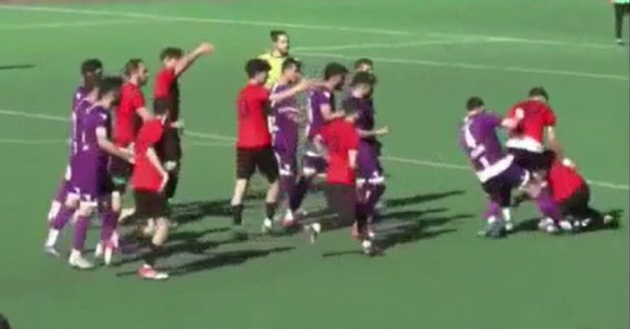 Adıyaman'da amatör futbol maçında kavga