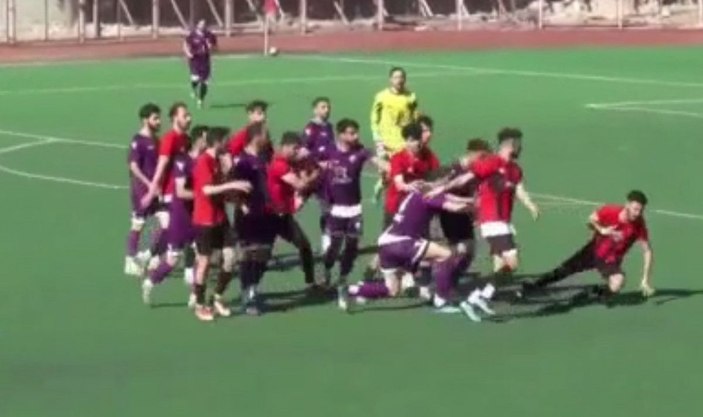 Adıyaman'da amatör futbol maçında kavga