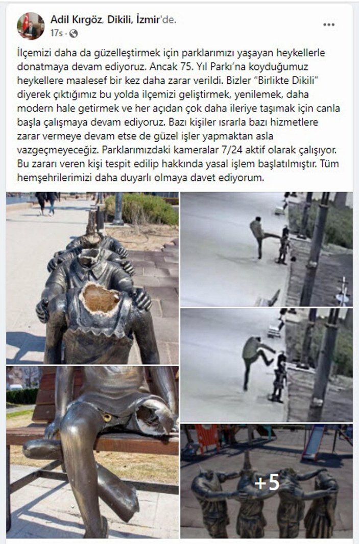 İzmir'de çocuk heykellerine 3'üncü saldırı -4