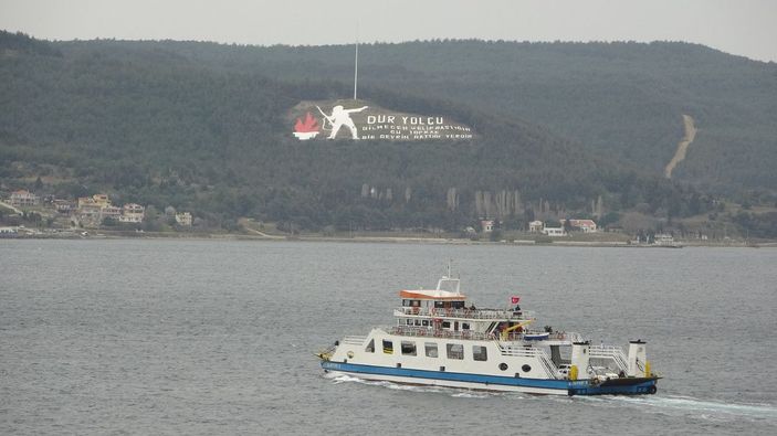 Çanakkale'de adalara yarınki feribot seferleri iptal -9