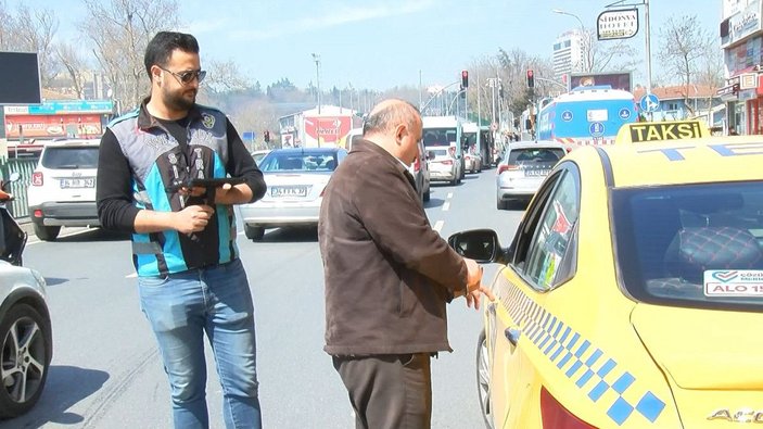Kadıköy’de çalışma belgesi olmayan taksiciye ceza -1