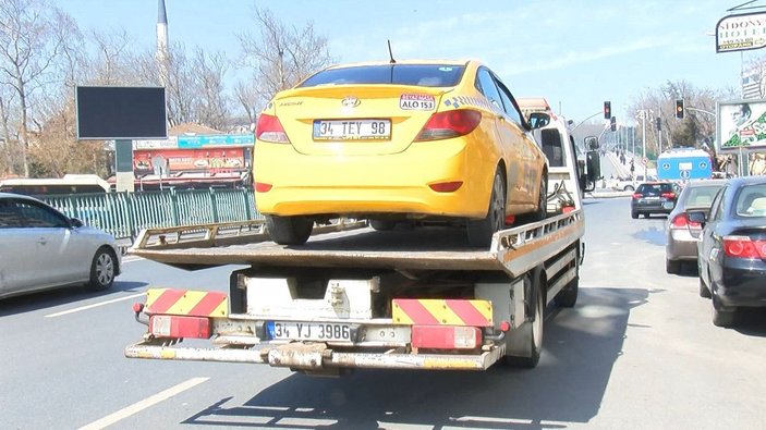 Kadıköy’de çalışma belgesi olmayan taksiciye ceza -5